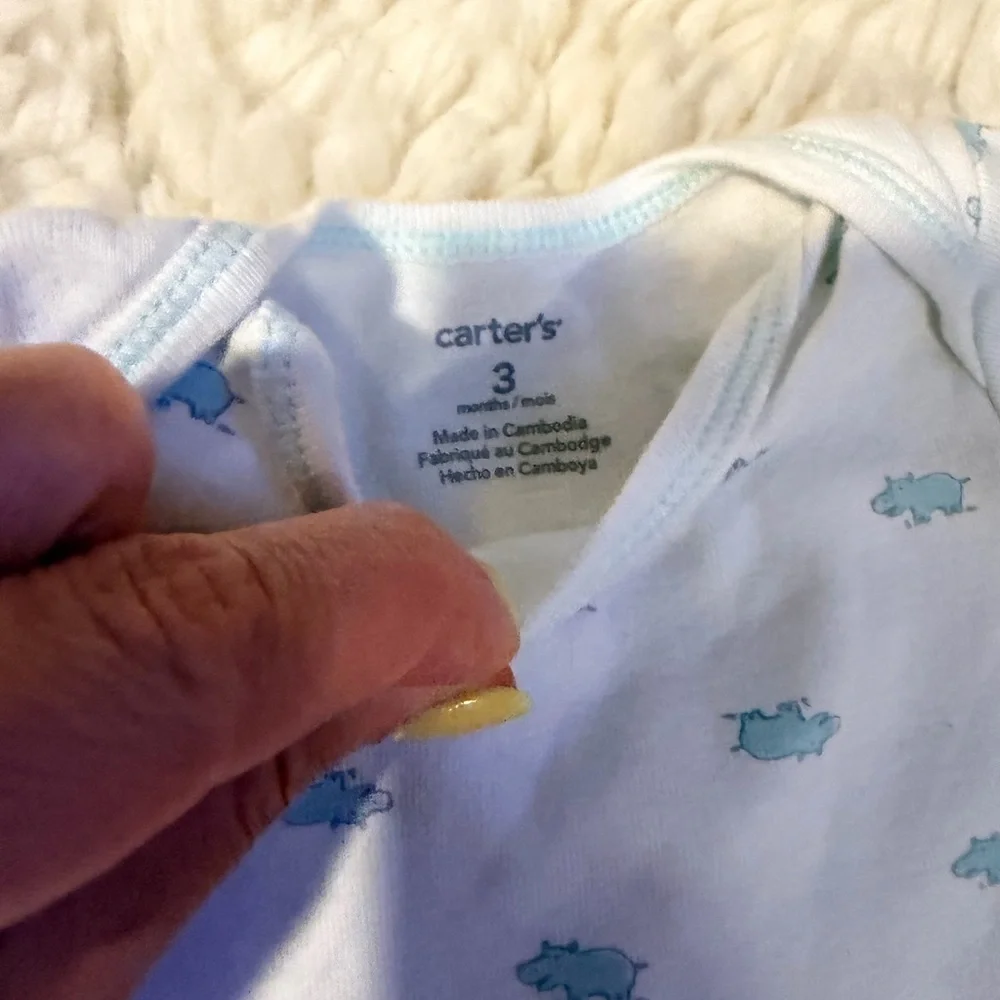 Carter's Pink and Blue Bodysuit Set